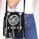 Ladies Pocket Book w/ Bones, Beads and Fringes
