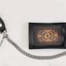 Biker Trifold Chain Wallet w/ Rebel Flag-2