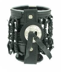 Cup Holder w/ Concho, Beads, & Braid