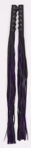 Purple & Black Brake & Clutch Cover w/ Fringes
