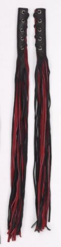 Red & Black Brake & Clutch Cover w/ Fringes