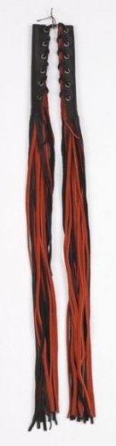 Orange & Black Brake & Cluth Cover w/ Fringes