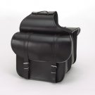 Leather Throwover Saddlebag w/ Light Reflector