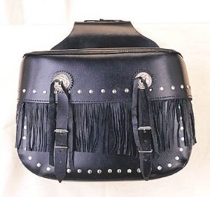 PVC Zip Off Saddlebag w/ Heavy Duty Velcro Cover & Lock