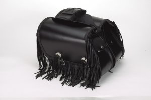 Throwover Slanted Saddlebag w/ Fringe & Braid