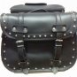 PVC Saddlebag w/ Zip Off, Q-Release & Studs