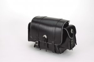 Motorcycle PVC Sissybar Bag with Light Reflector & Velcro on Back