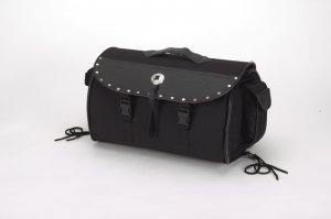 Fine Quality PVC like leather Sissybar Bag w/ Studs & Velcro on Back sb81