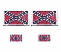 Motorcycle Rebel Flag Logos for saddlebags toolbags windshield bags jackets vests
