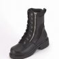 Men's Biker Boot w/ Lace Up Front & Side Zipper