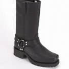Ladies Biker Boot w/ Strap & Ring at Ankle
