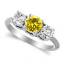 Three Stone Ring 0.50 Carat Diamond Ring in 14K Gold