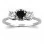 Three Stone Ring 0.50 Carat Diamond Ring in 14K Gold