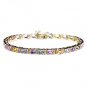 6.00 Carat Multi Color Sapphire Bracelet