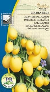EGGPLANTS GOLDEN EGGS, Solanum macrocarpon - 25 seeds