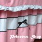 Pink Bed Set w/ Sm Black poker dots & bow Set of 4 Size B (1.8 x 2m)