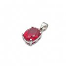 STERLING SILVER JULY  BIRTHSTONE PENDANT
