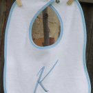 Personalized or Monogrammed Terry Snap Bib with Trim