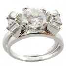 wedding engagement ring 925 sterling silver cz ring