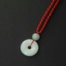 Light Green Coin Jade Necklace - MJNL0041