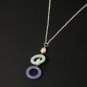 Double Wheel Jade Silver Necklace - MJNL0013