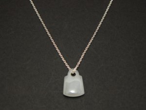 White Jade Silver Necklace - MJNL0019