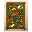 Celtic Art Print Cat And Dog Knot Wall Decor