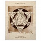 Alchemy Triangle Design Art Print Sacred Geometry