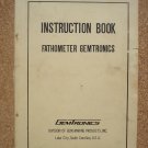 Instruction Book Fathometer Gemtronics 3rd Edition ➤ Printed in Japan