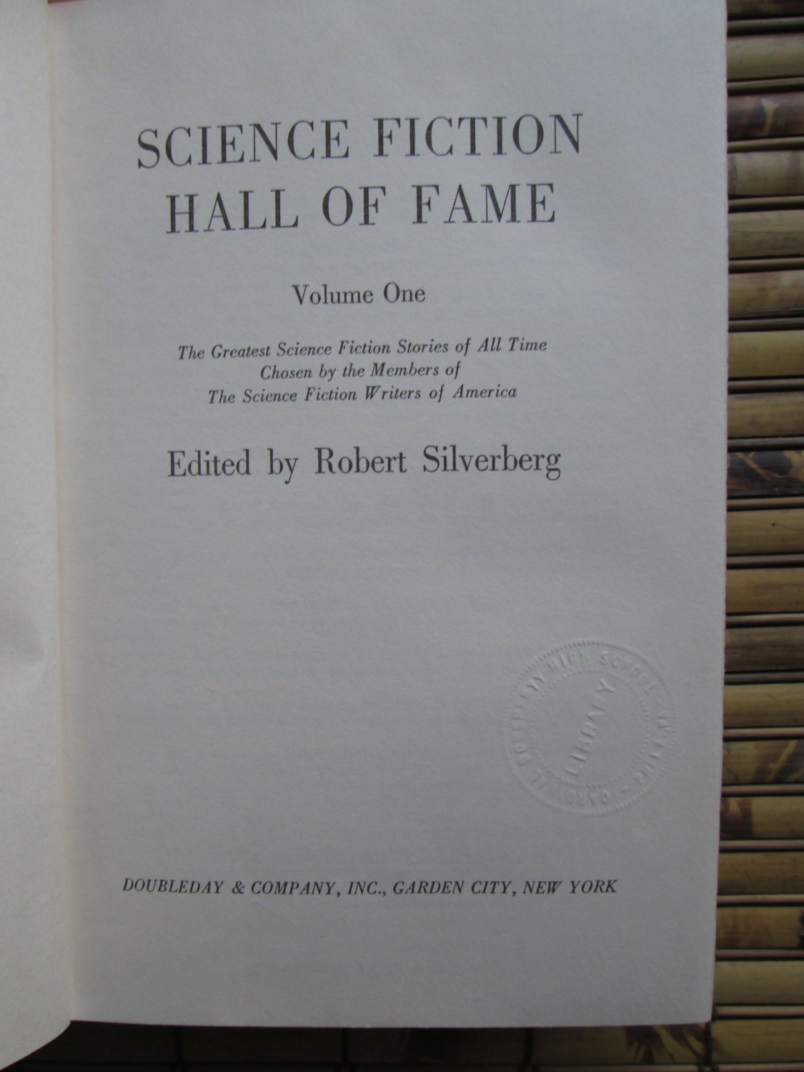 The Science Fiction Hall of Fame Volume One by Robert Silverberg (Ed