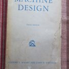 Machine Design by V.L. Maleev ➤ International Textbook Company 1955 3rd Edition 2nd Printing