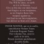 Our Father Latin/English Prayer Card PC#168