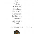Gifts & Fruits of the Holy Spirit Prayer Card PC#259 Gifts & Fruits of the Holy Spirit Prayer Card PC#259