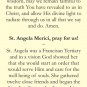 St. Angela Merici Prayer Card PC#229