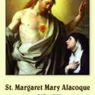 ST MARGARET MARY ALACOQUE  PRAYER CARDS PC#99