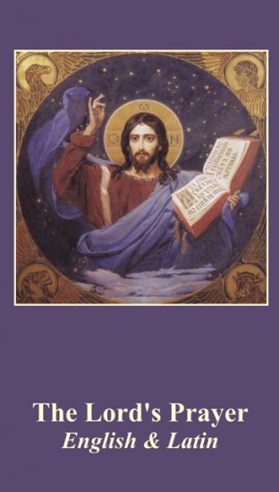 Our Father Latinenglish Prayer Card Pc168 9230