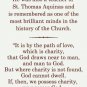 St. Albert the Great Prayer Card PC#267
