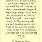 St. Martin of Tours Prayer Card PC#274