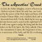 APOSTLES' CREED PRAYER CARD PC#97