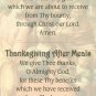 MEAL PRAYERS CARD PC#116