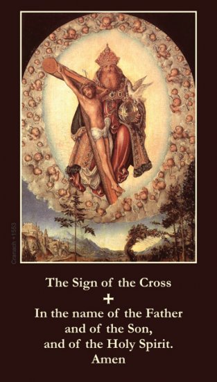 Sign Of The Cross Prayer Card PC#194