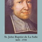St. John Baptist de La Salle Holy Card PC#291