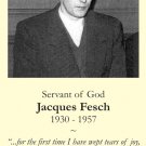 Servant of God Jacques Fesch Holy Card PC#295