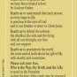 Our Lady of Life Prayer Card #350LL