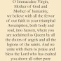 Our Lady of the Assumption Holy Card PC#313