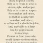 Prayer for America Holy Card PC#320