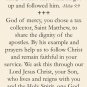 St. Matthew Holy Card PC#327