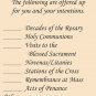 Spiritual Bouquet Holy Card #330