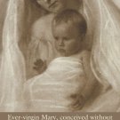 EVER VIRGIN MARY PRAYER CARD PC#6 EVER VIRGIN MARY PRAYER CARD PC#6