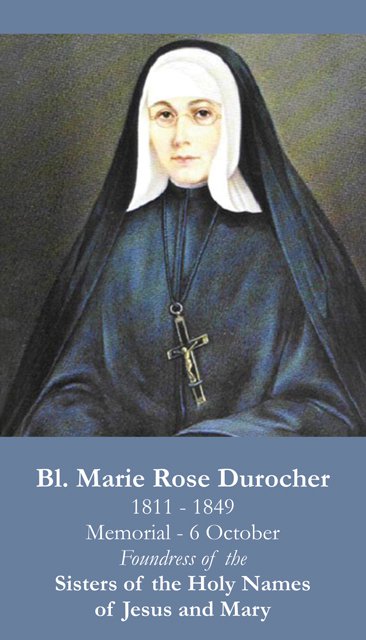 Blessed Marie Rose Durocher Holy Card PC#352